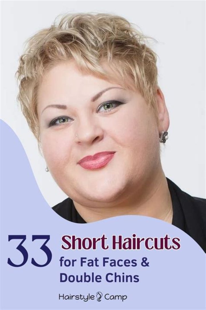 Chic and Flattering Short Hairstyles for Fat Faces with Double Chin