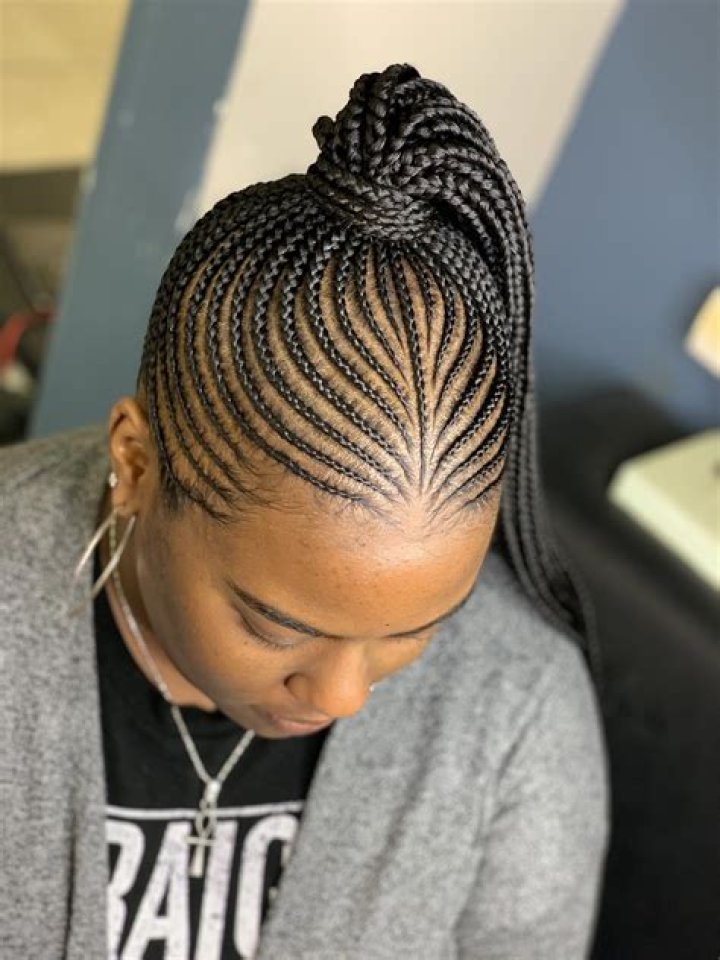 Cornrow Braid Updo: A Stylish Twist on Tradition