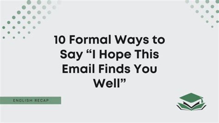 Crafting the Perfect Email: The Importance of "Wish This Email Finds You Well"