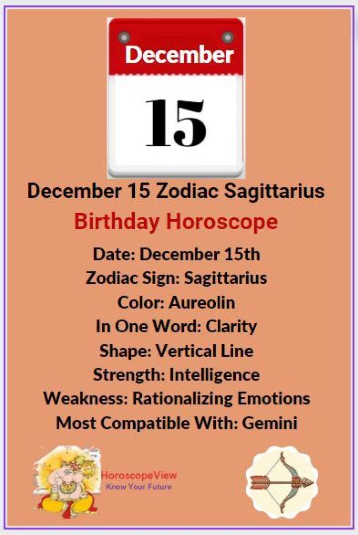 Discover Your December 15 Zodiac Sign: A Detailed Guide to Understanding Sagittarius