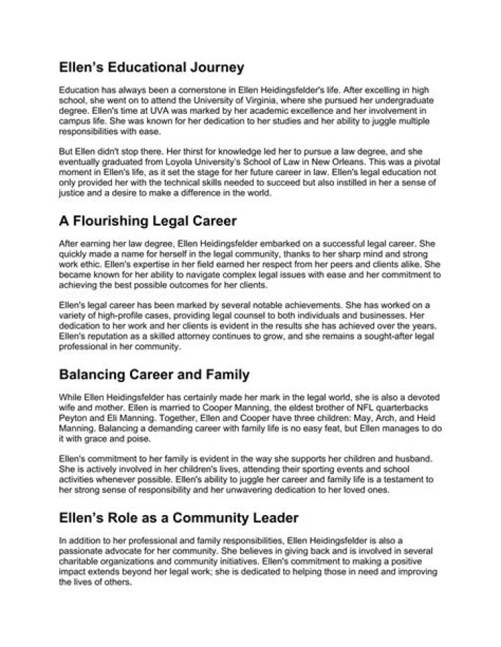 Discovering the Life and Impact of Ellen Heidingsfelder