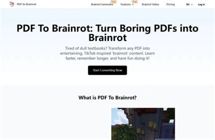 Transforming PDF to Brainrot: A Journey Through Information Overload