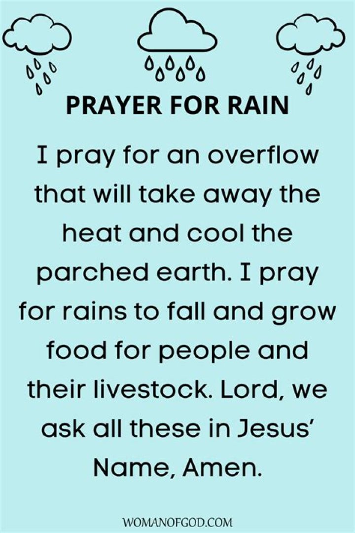 Powerful Prayer to Stop the Rain: A Guide for the Faithful