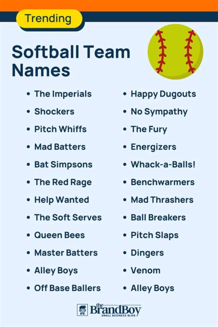 Creative and Catchy Softball Team Names: Stand Out on the Field